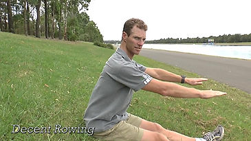 The correct posture for rowing and common problems which athletes have